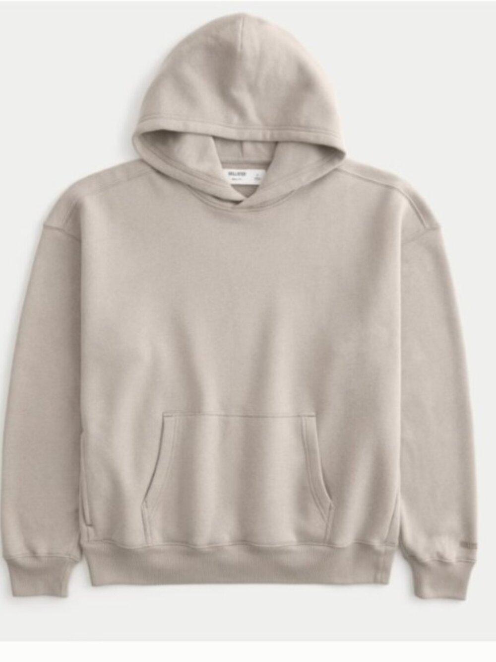 Hollister Men's Feel Good Boxy Graphic Hoodie Tan Khaki sz Larte L NWT NEW